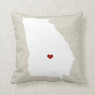 Zuhause-Staatthrow-Kissen 16" Georgia neues x 16" Kissen