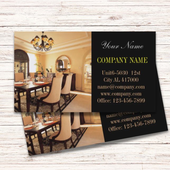Zuhause Stager Renovierung Innenarchitektin Visitenkarte (Home Stager Renovation interior designer realtor Business Card)