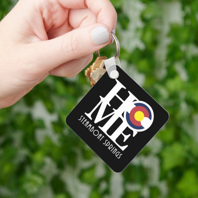 ZUHAUSE Steamboat Springs Colorado Schlüsselanhänger (Hand)