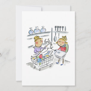 Zuhause Store Shopping Einladung