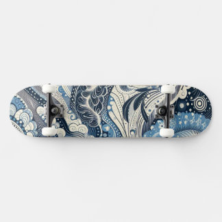 Zuhause Studio Indigo Bloom Skateboard