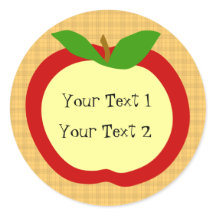 Zuhause Style Apple Kitchen Sticker