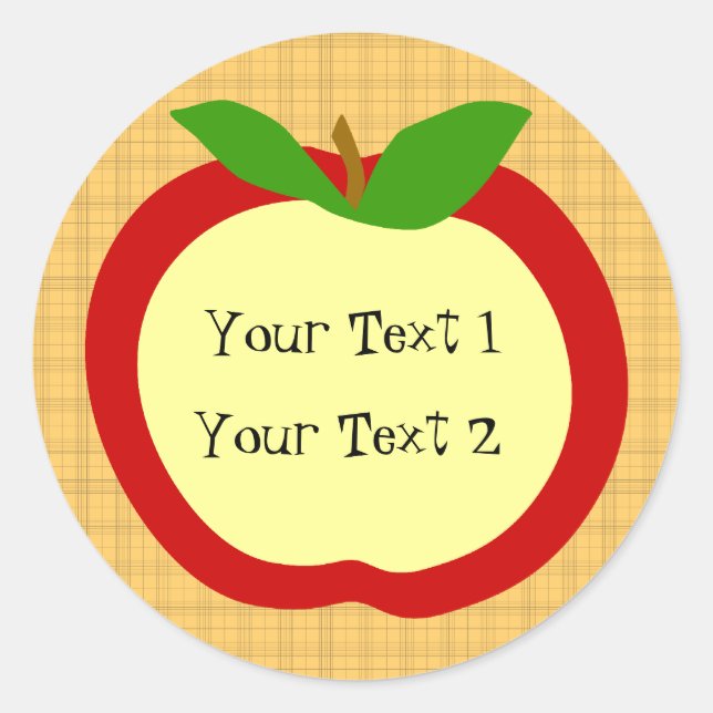 Zuhause Style Apple Kitchen Sticker (Vorderseite)