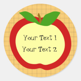 Zuhause Style Apple Kitchen Sticker