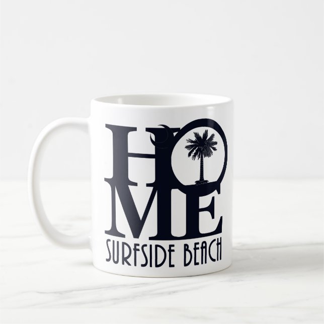 ZUHAUSE Surfside Beach SC 11oz Kaffeetasse (Links)