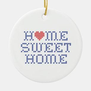 Zuhause süße Heimat Keramik-Schmuckstück Keramik Ornament