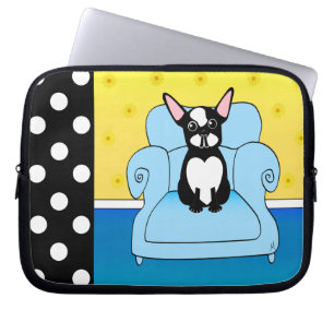 Zuhause-süße Zuhause-Boston-Terrier-Laptop-Hüls Laptopschutzhülle