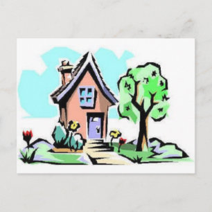 Zuhause, süße Zuhause Postkarte