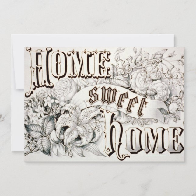 Zuhause-süße Zuhausehousewarming-Einladung Einladung (Vorderseite)