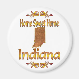 Zuhause-süßes Zuhause Indiana Magnet