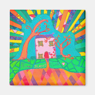 Zuhause-Süßes Zuhause Magnet