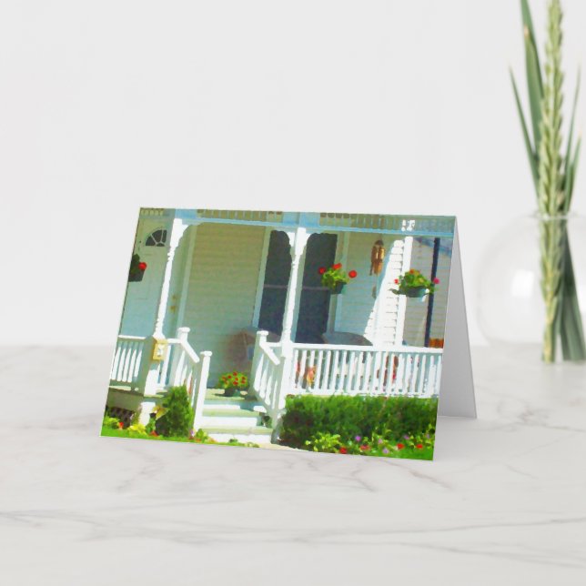 Zuhause-süßes Zuhause - neue Adressen-Karte Ankündigung (Vorderseite)