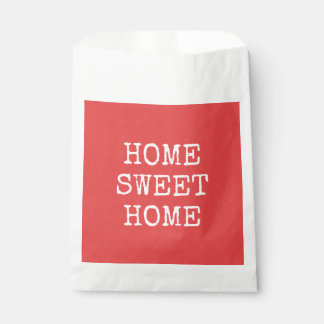 Zuhause Süßes Zuhause-Text-Orange minimalistisches Geschenktütchen