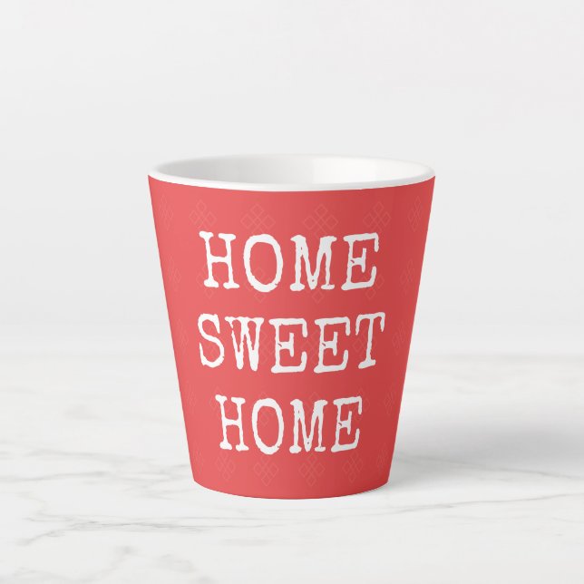 Zuhause-Swe-Zuhause-minimales Design Milchtasse (Vorderseite)