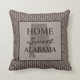 Zuhause Sweet Alabama Imitats Weave Kissen