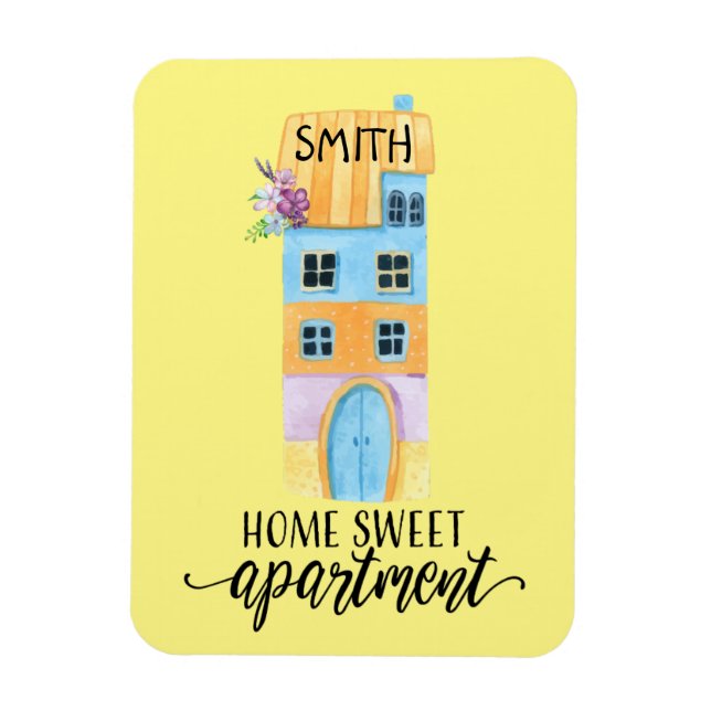 Zuhause Sweet Apartment Magnet (Vertikal)