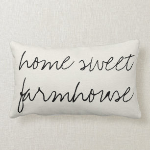 Zuhause Sweet Farmhouse   Lumbalkissen Lendenkissen