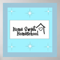 Zuhause Sweet Homeschool Poster