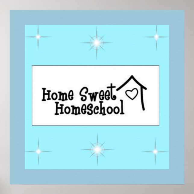 Zuhause Sweet Homeschool Poster (Vorne)