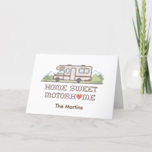 Zuhause Sweet Motorhome Card Dankeskarte
