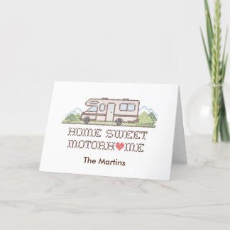 Zuhause Sweet Motorhome Card Dankeskarte