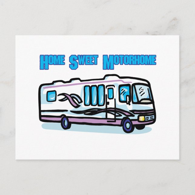 Zuhause Sweet Motorhome Postkarte (Vorderseite)