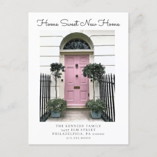 Zuhause Sweet New Zuhause Ändern des Adressenwechs Ankündigungspostkarte