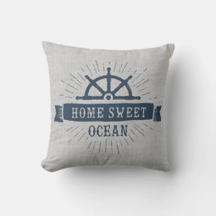 Zuhause Sweet Ocean Captain's Wheel Kissen