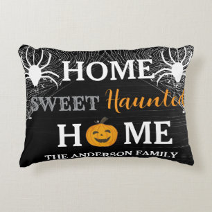 Zuhause Sweet Spuk Zuhause Personalisiert Dekokissen
