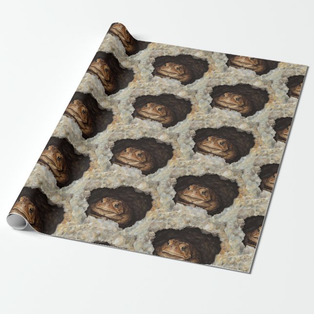 Zuhause Sweet Toad Zuhause Geschenkpapier (Ungerollt)