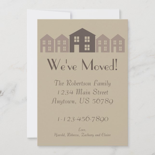 Zuhause Sweet Zuhause Ankündigung (Vorderseite)