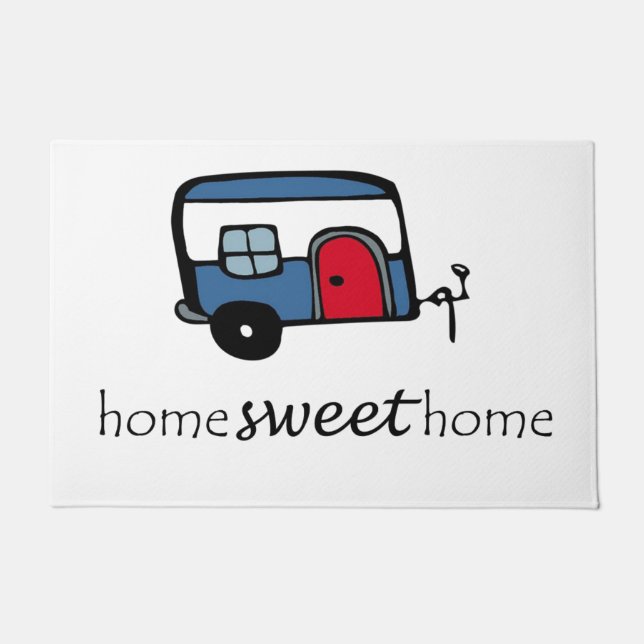 Zuhause Sweet Zuhause Camper Fußmatte (Vorderseite)