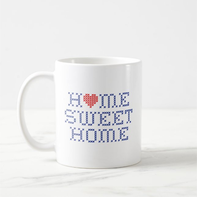Zuhause Sweet Zuhause Coffee Tasse (Links)