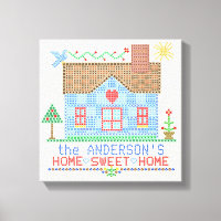 Zuhause Sweet Zuhause Cross Stitch House Personali