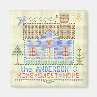 Zuhause Sweet Zuhause Cross Stitch House Personali
