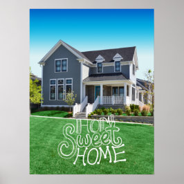 Zuhause Sweet Zuhause Custom Foto Poster