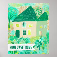 ZUHAUSE SWEET ZUHAUSE Custom House Garden Illustra