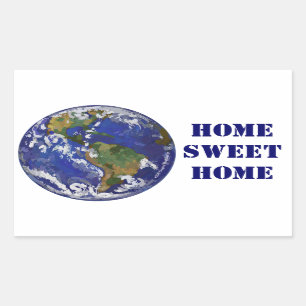 Zuhause Sweet Zuhause Earth Stickers