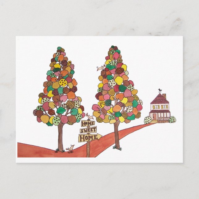 Zuhause Sweet Zuhause Einladungspostkarte (Vorderseite)