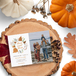 Zuhause Sweet Zuhause Erntedank Foto Moving Ankündigungspostkarte