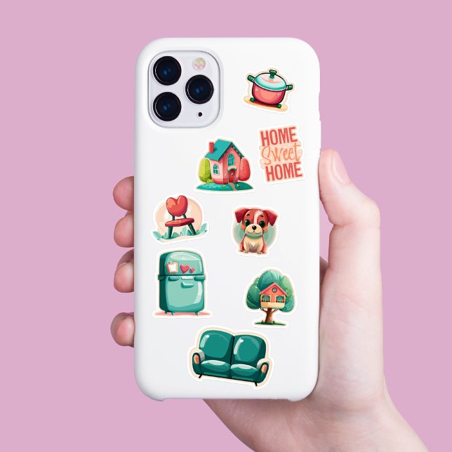 "Zuhause Sweet Zuhause" Erwärmung Stickers Set Aufkleber (Von Creator hochgeladen)