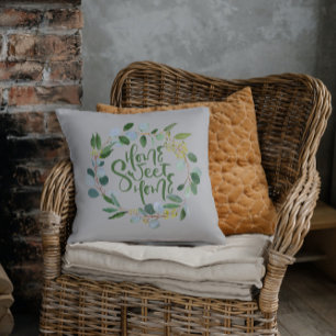 Zuhause Sweet Zuhause Eukalyptus Wreath Kissen