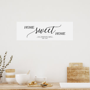 Zuhause Sweet Zuhause, Familienname Poster