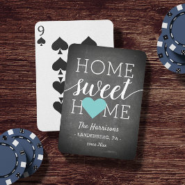 Zuhause Sweet Zuhause | Familienname und Heimat Spielkarten