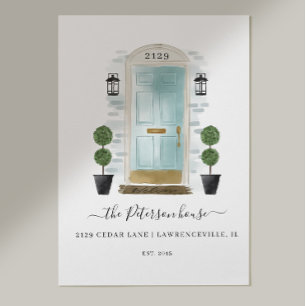 Zuhause Sweet Zuhause Family Aqua Aqua Aqua Aqua Poster