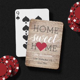 Zuhause Sweet Zuhause Family Name & Heimat Spielkarten