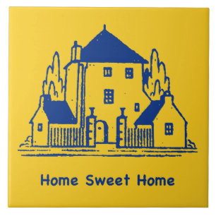 Zuhause Sweet Zuhause Fliese