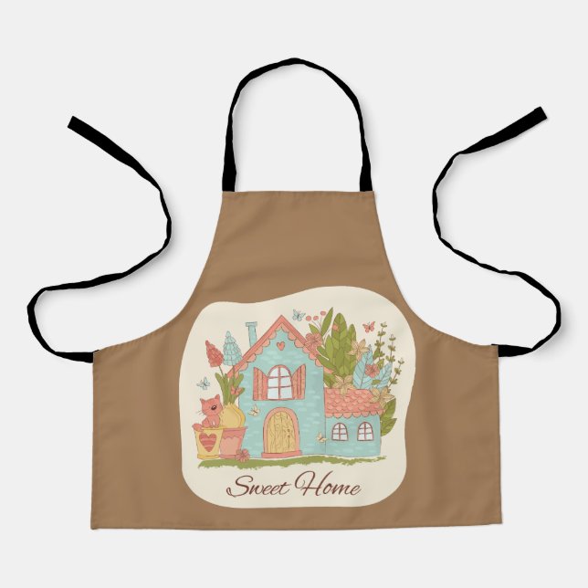 Zuhause Sweet Zuhause Geburtstagsgeschenk Schürze (Vorderseite)