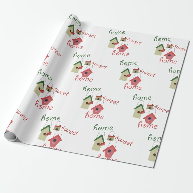 Zuhause Sweet Zuhause Geschenkpapier (Ungerollt)