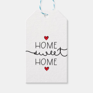 Zuhause Sweet Zuhause Gift Tags Geschenkanhänger